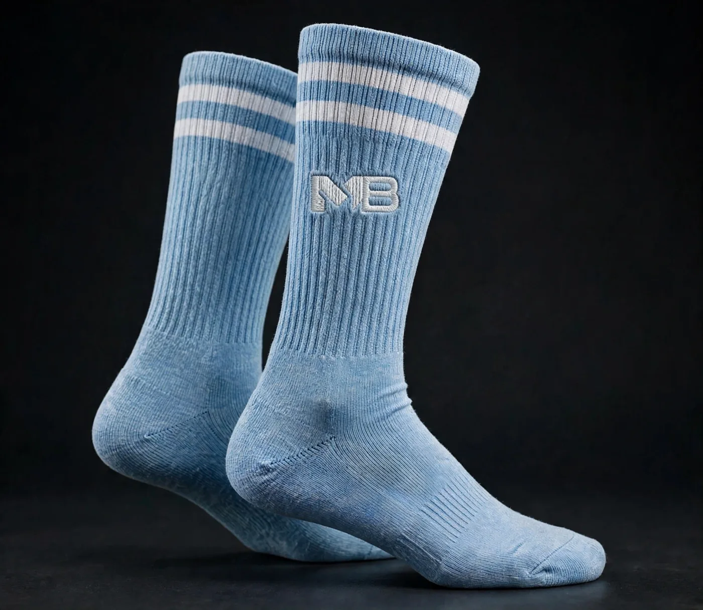 Away socks, light blue